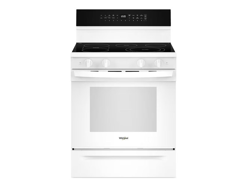 30" Whirlpool 5.3 Cu. Ft. Smart Electric Range with Air Cooking Technology - YWFES7530RW