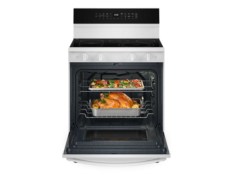 30" Whirlpool 5.3 Cu. Ft. Smart Electric Range with Air Cooking Technology - YWFES7530RW