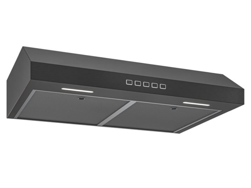 30" Broan Under Cabinet Range Hood in Black Stainless Steel - GLA2303BLS