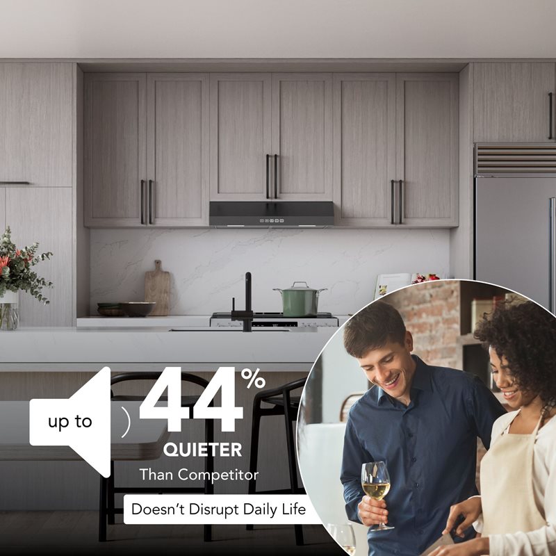 30" Broan Under Cabinet Range Hood in Black Stainless Steel - GLA2303BLS