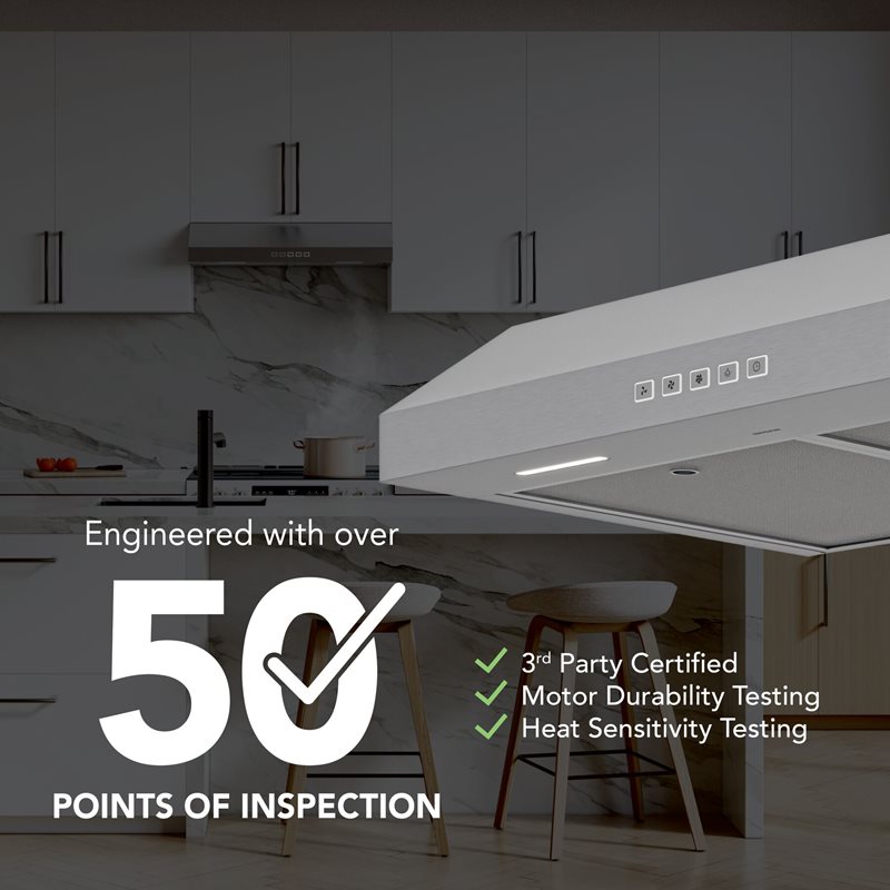 30" Broan Under Cabinet Range Hood in Stainless Steel - GLA2303SS