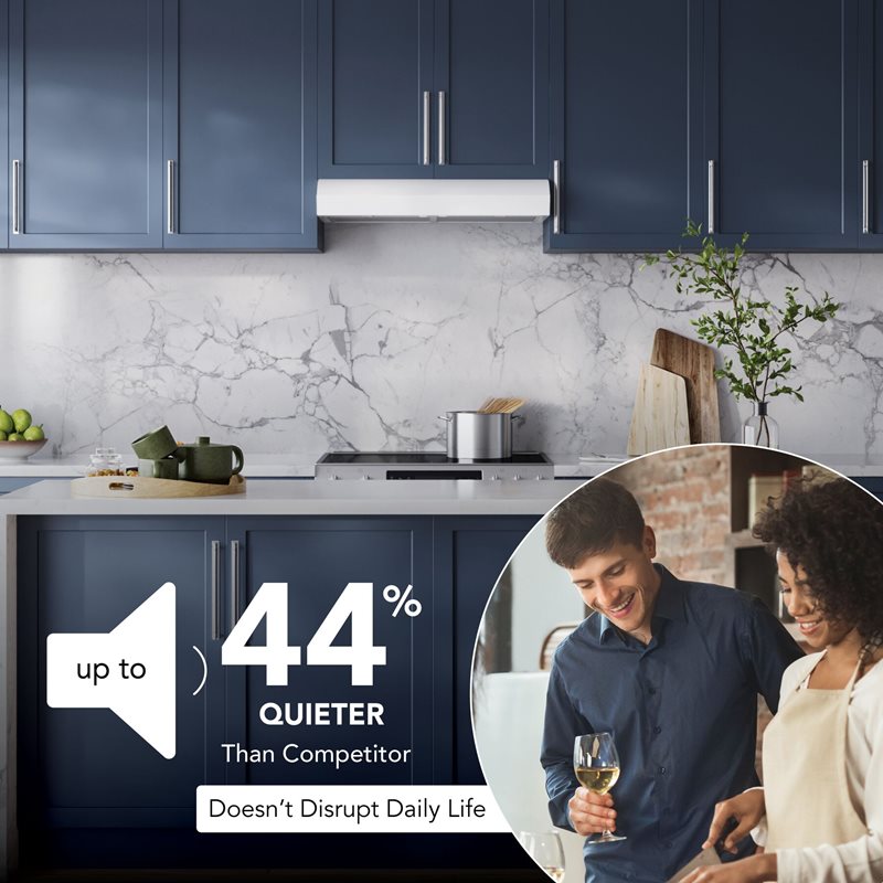 30" Broan Under Cabinet Range Hood in White - MTR1303WW