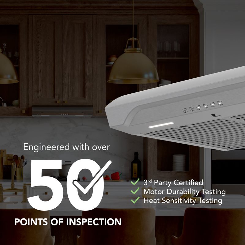 30" Broan ALT4 Series Under Cabinet Range Hood in Stainless Steel - ALT4306SS