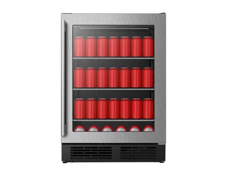 24" Aviva Seamless Stainless-Steel Door Beverage Centre - CBC140SS3