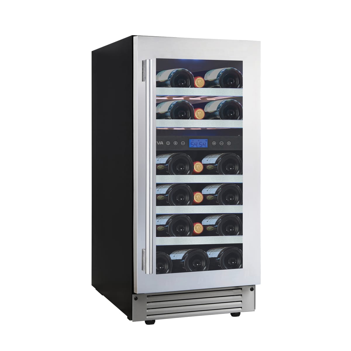 15" Aviva Dual Zone Wine Cellar in Stainless Steel - ABWC232SS
