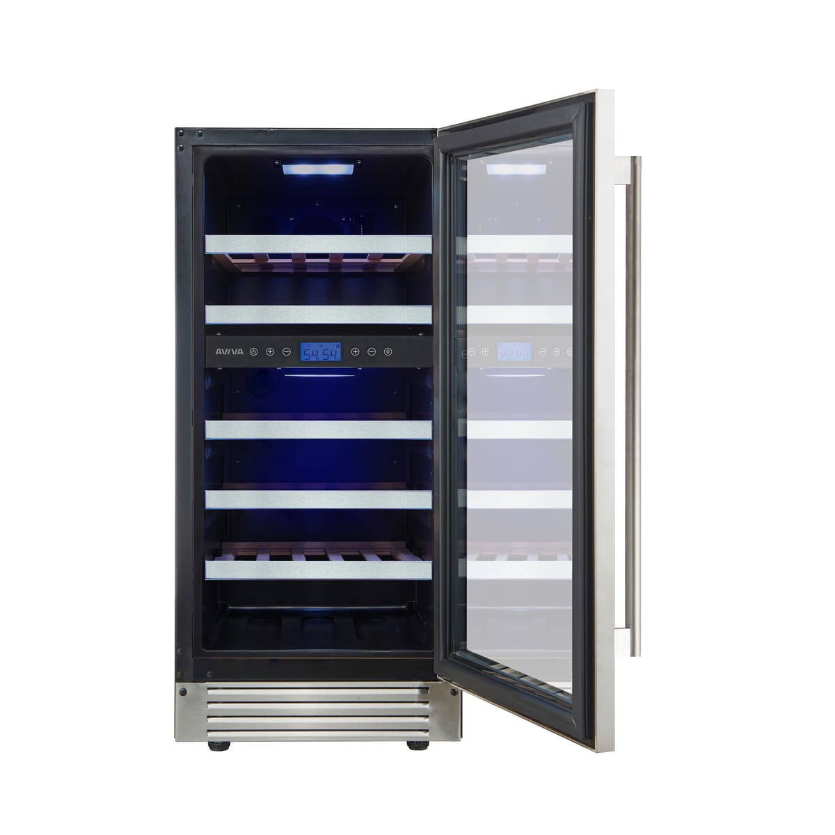 15" Aviva Dual Zone Wine Cellar in Stainless Steel - ABWC232SS