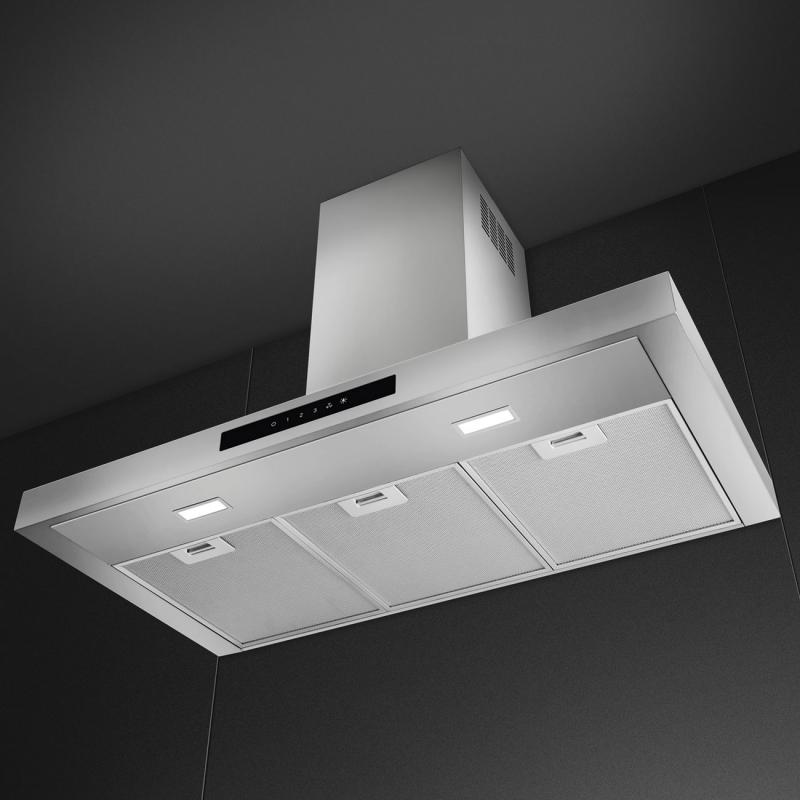 36" SMEG Universal T-Shape Wall Hood - KBTU36X