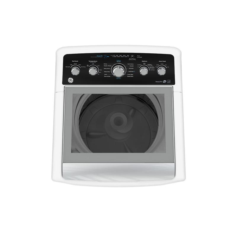 27" GE 4.9 Cu. Ft. Top Load Washer in White - GTW491BMRWS