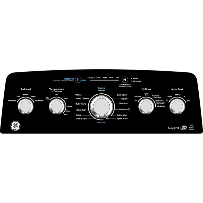 27" GE 4.9 Cu. Ft. Top Load Washer in White - GTW491BMRWS