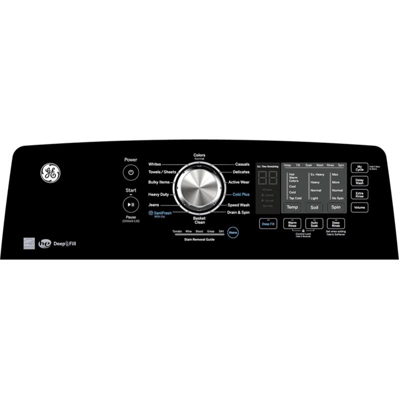 27" GE 5.3 Cu. Ft. Top Load Washer in White - GTW681BMRWS