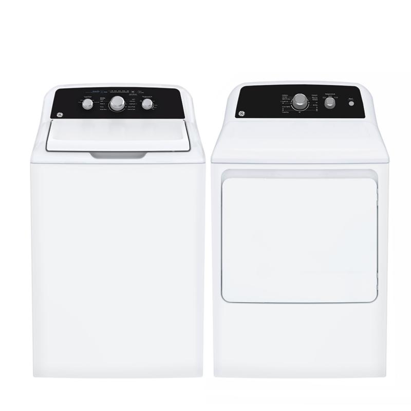 27" GE 4.4 Cu Ft. Top Load Washer in White - GTW334BMRWS