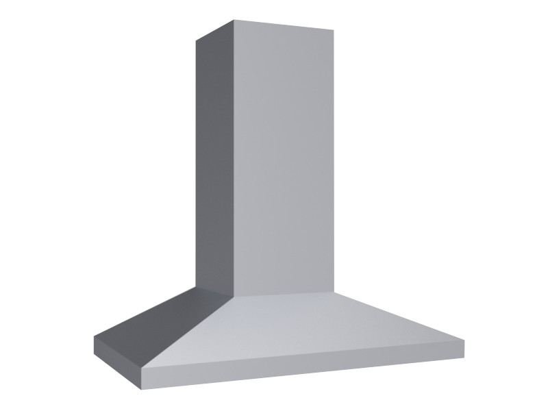 30" Vent-A-Hood Premuim Power Lung V-Line Wall Mounted Hood - PDH7-K30SS