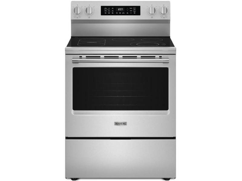 30" Maytag 5.3 Cu. Ft. Freestanding Electric Range with Grill Mode and No Preheat Air Fry - YMFES7030SZ