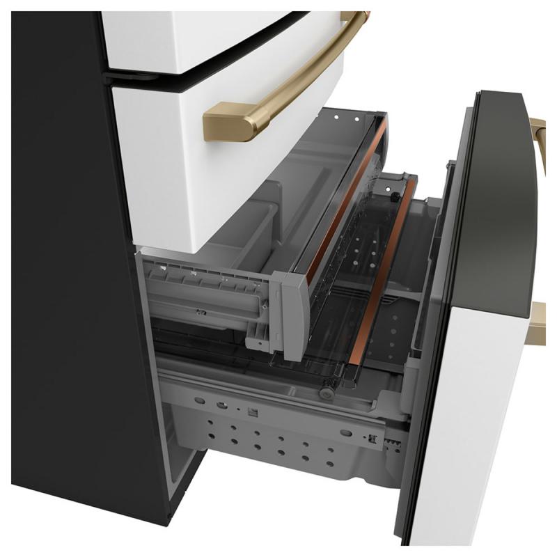 36" Café 23.2 Cu.Ft. Counter Depth French-Door Refrigerator - CJE23DP4WW2