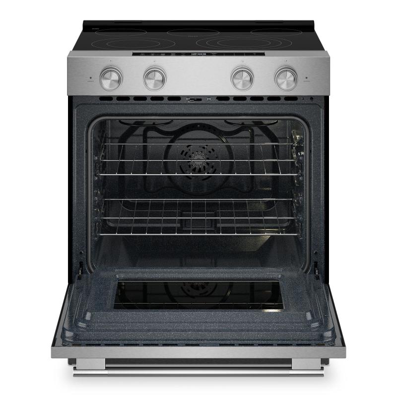 30" KitchenAid 5.3 Cu. Ft. Smart Slide-in Electric Range with Convection Cooking Modes - YKSES330SPS