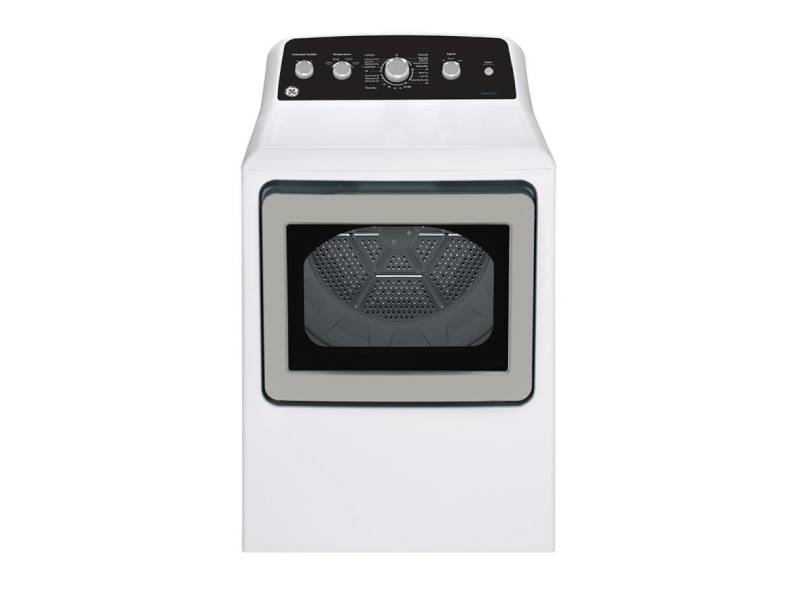 27" GE 7.2 Cu. Ft. Top Load Gas Dryer with SaniFresh Cycle in White - GTD49GBMRWS