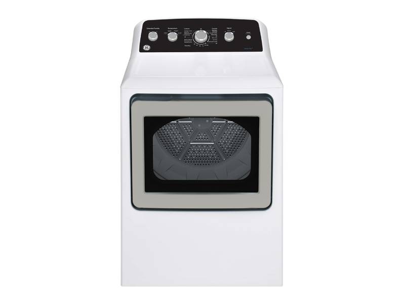 27" GE 7.2 Cu. Ft. Top Load Electric Dryer with SaniFresh Cycle in White - GTD49EBMRWS