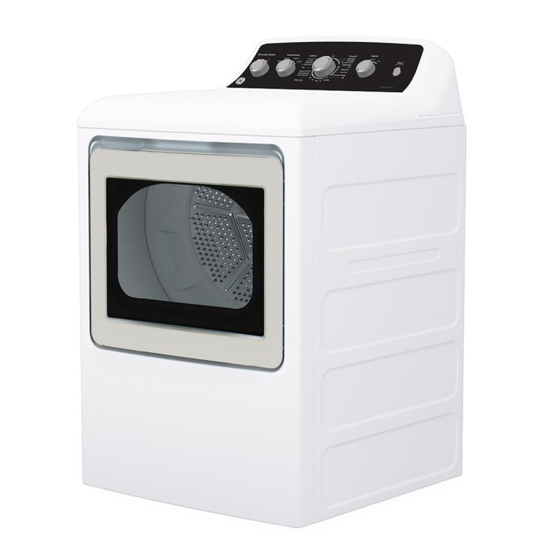 27" GE 7.2 Cu. Ft. Top Load Electric Dryer with SaniFresh Cycle in White - GTD49EBMRWS