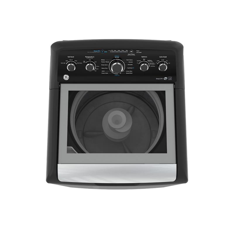 27" GE 4.9 Cu. Ft. Top Load Washer in Diamond Grey - GTW491BMRDG