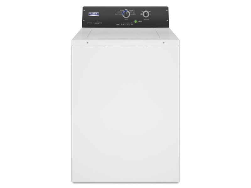 27" Maytag Commercial 3.27 Cu. Ft. Top Lop-Load Washer Non-Vend - MAT23MNAWW