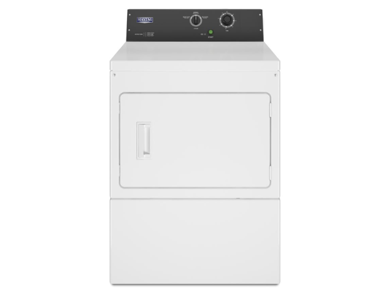 27" Maytag Commercial 7.4 Cu. Ft. Electric Dryer Non-Vend - MDE20MNBZW