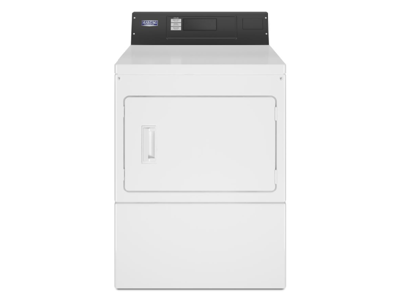 27" Maytag Commercial 7.4 Cu. Ft. Gas Dryer with Card Reader Ready or Non-Vend - MDG20PRAWW