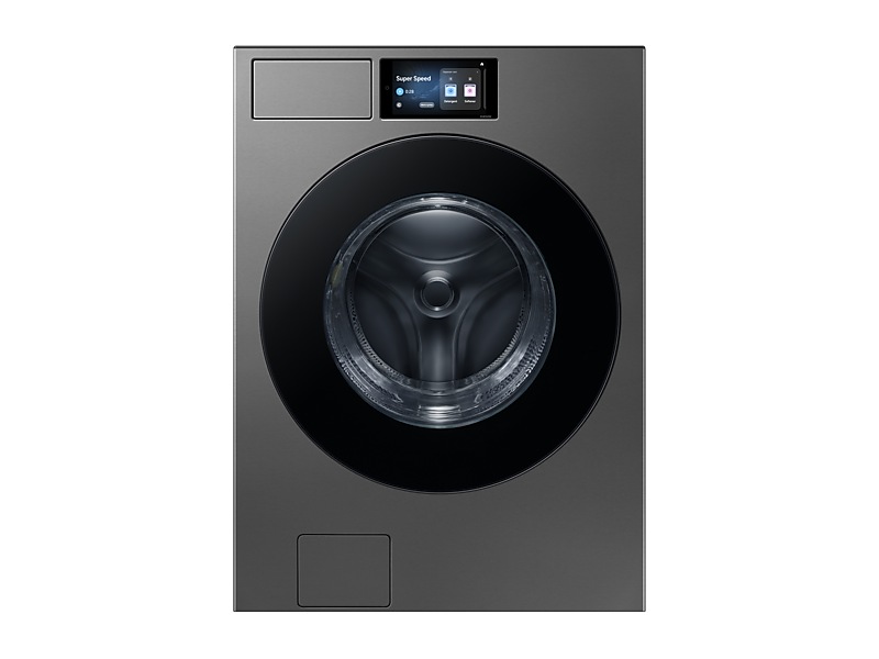 27" Samsung 6.1 Cu.Ft. F90 Series Bespoke AI Front Load Washer with AI Fabric Sensing (2025) - WF90F53ADSA5