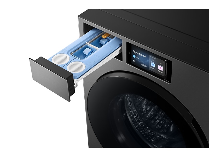 27" Samsung 6.1 Cu.Ft. F90 Series Bespoke AI Front Load Washer with AI Fabric Sensing (2025) - WF90F53ADSA5