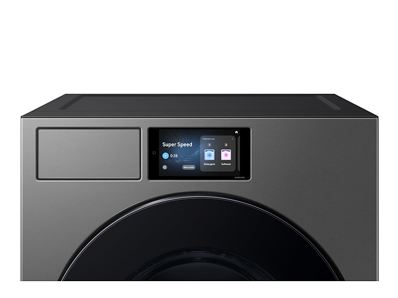 27" Samsung 6.1 Cu.Ft. F90 Series Bespoke AI Front Load Washer with AI Fabric Sensing (2025) - WF90F53ADSA5