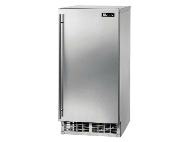 15" Perlick Compliant Series ADA Clear Indoor/Outdoor Ice Maker with Right Hinge Stainless Steel Door - HA15CI-1R
