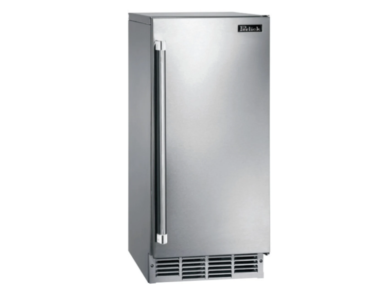 15" Perlick Signature Series Cubelet Ice Maker with Right Hinge Stainless Steel Door - HP15CU1R