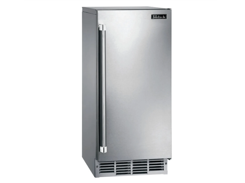 15" Perlick Compliant Series Clear Ice Maker with Right Hinge Stainless Steel Door - HA15CIR