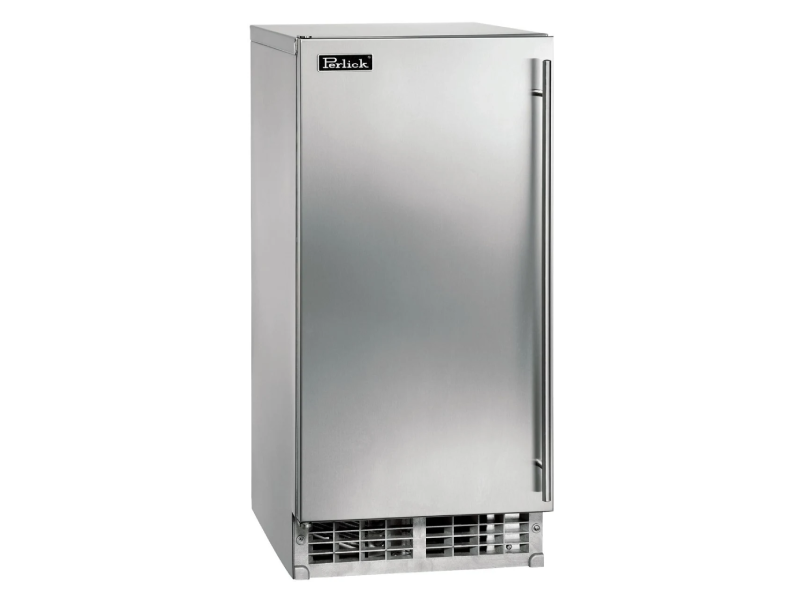 15" Perlick Compliant Series Cubelet Ice Maker With Left Hinge Stainless Steel Door - HA15CUL
