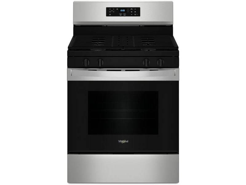 30" Whirlpool 5.0 Cu. Ft. Freestanding Gas Range with 4 Burners - WFGS3530RS