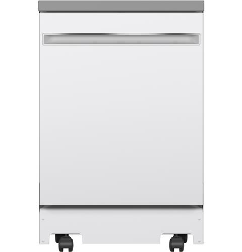 24" GE Portable Dishwasher  With Fully Integrated Controls And Energy Star Qualified - GPT225SGLWW