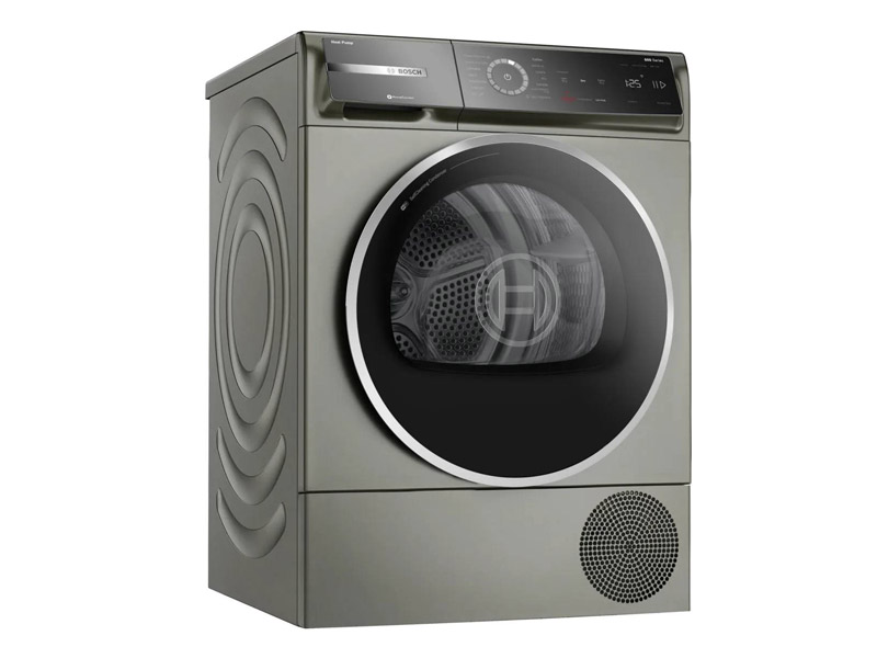 24" Bosch 800 Series Heat Pump Dryer Silver inox Dryer - WQB245AXUC