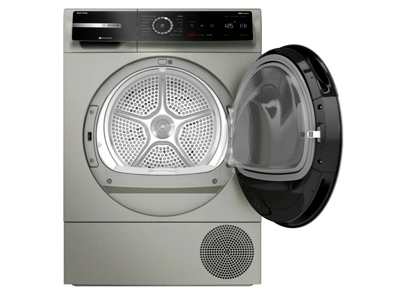 24" Bosch 800 Series Heat Pump Dryer Silver inox Dryer - WQB245AXUC