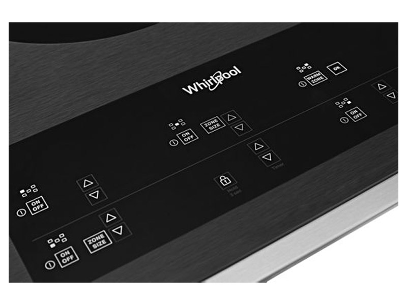 36" Whirlpool Electric Ceramic Glass Cooktop with Triple Radiant Element  - WCE97US6KS