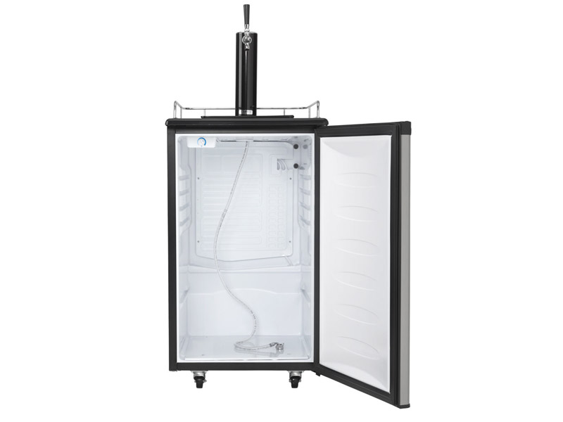 21" Danby 5.4 Cu. Ft. Kegerator with Single Tap Keg Cooler - DKC054A1BSLDB