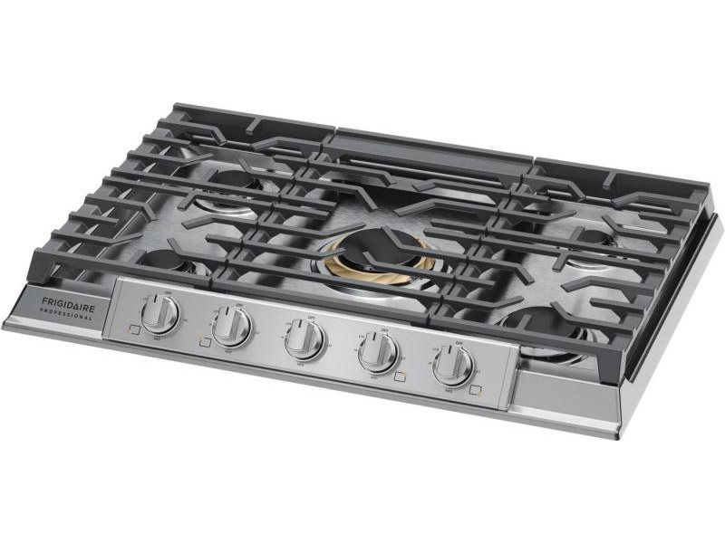 30" Frigidaire Professional 5 Burner Gas Cooktop in Stainless Steel - PCCG3080AS