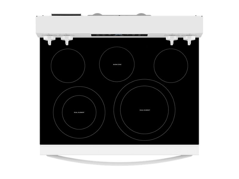 30" Whirlpool 5.3 Cu. Ft.  Energy Star Electric Range with Air Cooking Technology No Preheat Air Fry and Air Baking and Self Clean - YWFES5030RW