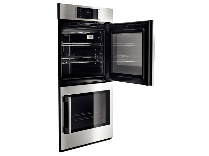 30" Bosch Benchmark  Series Double Wall Oven With Right Swing Door In Stainless Steel - HBLP651RUC