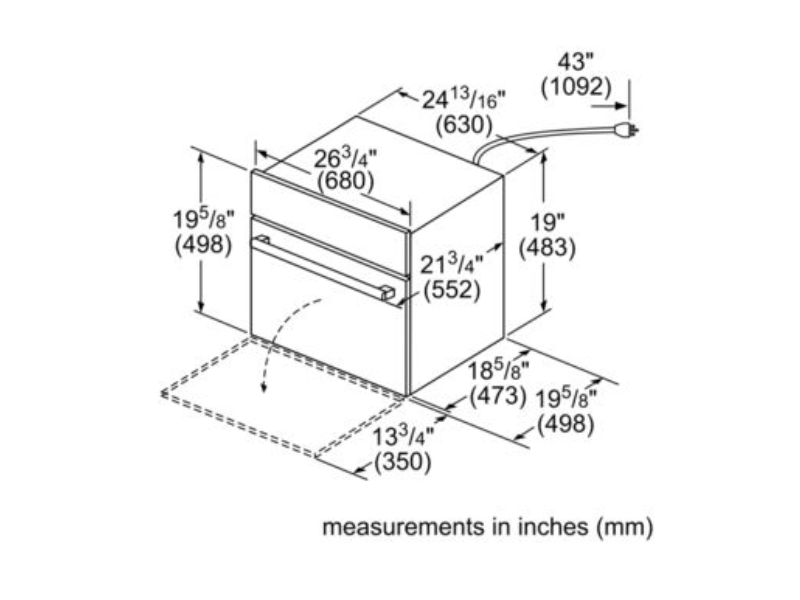 27" Bosch 500 Series Built-In Microwave Oven Stainless Steel - HMB57152UC
