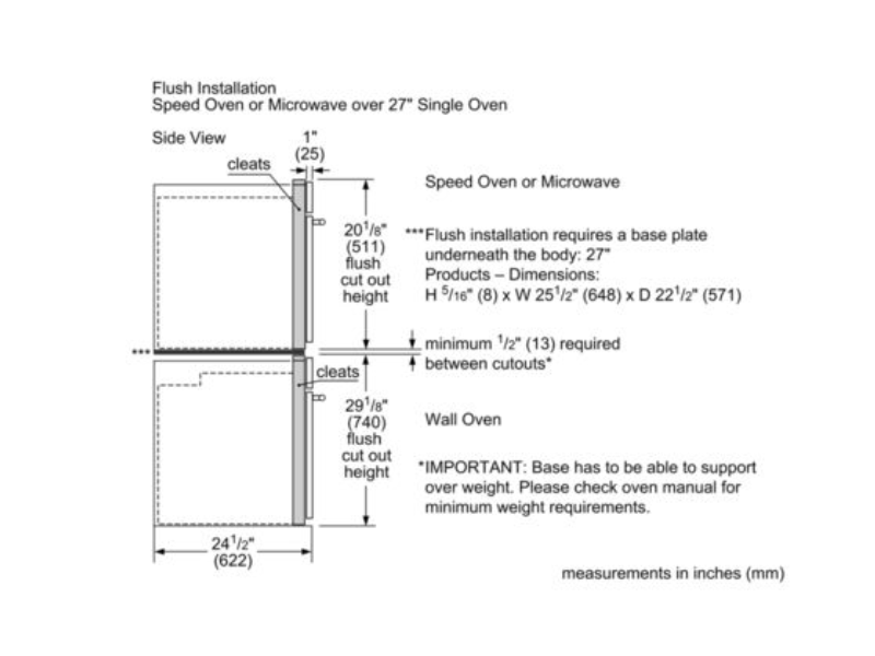 27" Bosch 500 Series Built-In Microwave Oven Stainless Steel - HMB57152UC