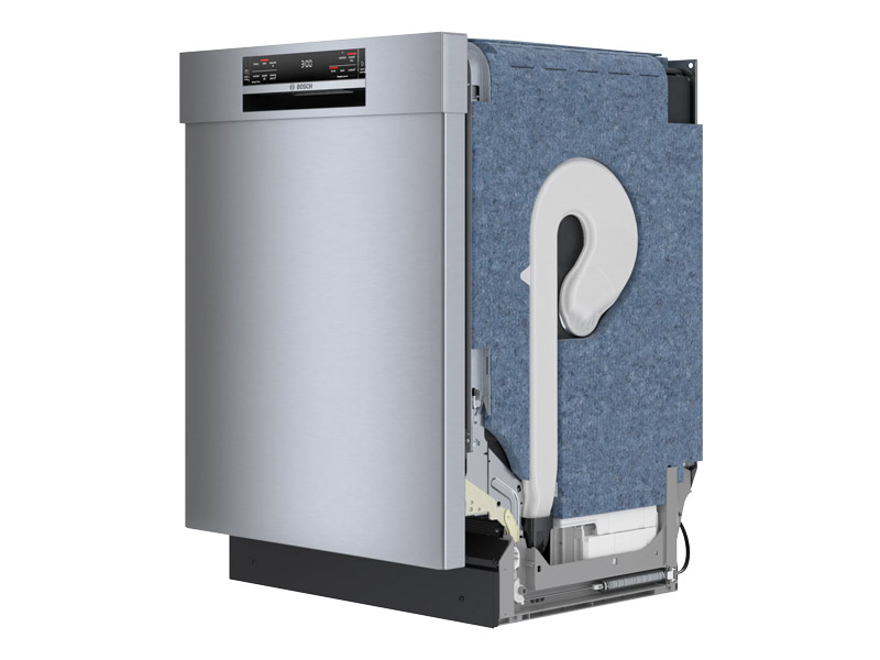 24" Bosch 800 Series 42 dBA Dishwasher with Flex 3rd Rack in Stainless Steel - SHE78CM5N