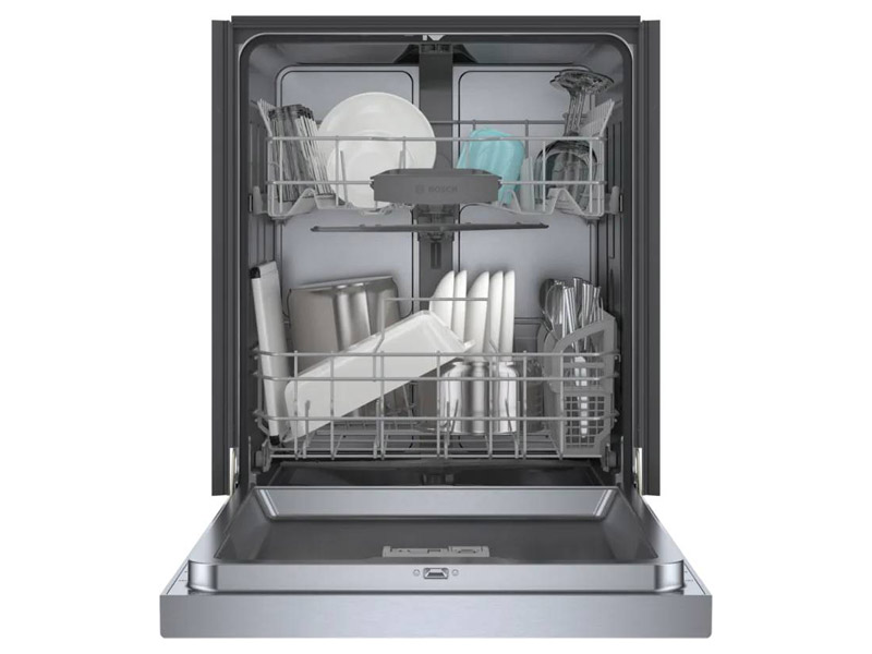 24" Bosch 300 Series Recessed Handle Dishwasher - SHE41CM5N