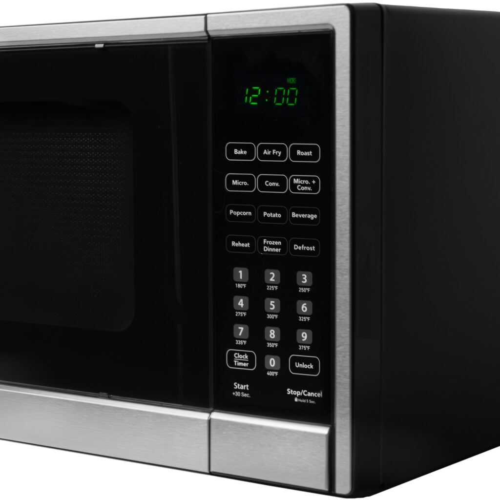 Danby 1.3 cu. ft. Multifunction Countertop Microwave with Air Fry in Stainless Steel - DBMW1361ABSS