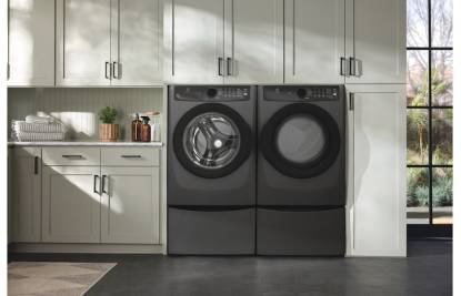 27" Electrolux 8.0 Cu. Ft. Front Load Perfect Steam Electric Dryer - ELFE743CAT
