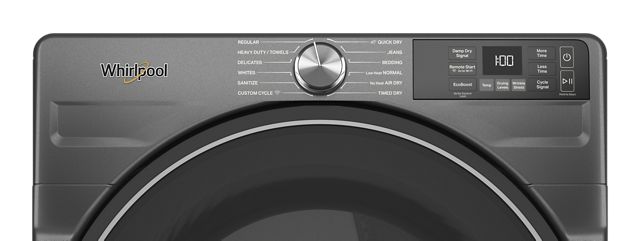27" Whirlpool 7.4 Cu. Ft. Smart Front Load Gas Dryer - WGD5720RU