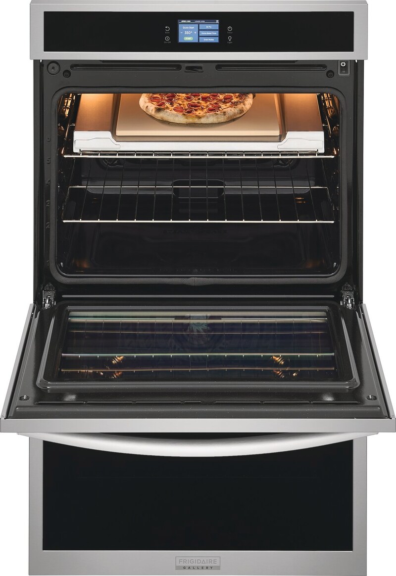 30" Frigidaire Gallery Double Electric Wall Oven with Stone-Baked Pizza - GCWD3070AF